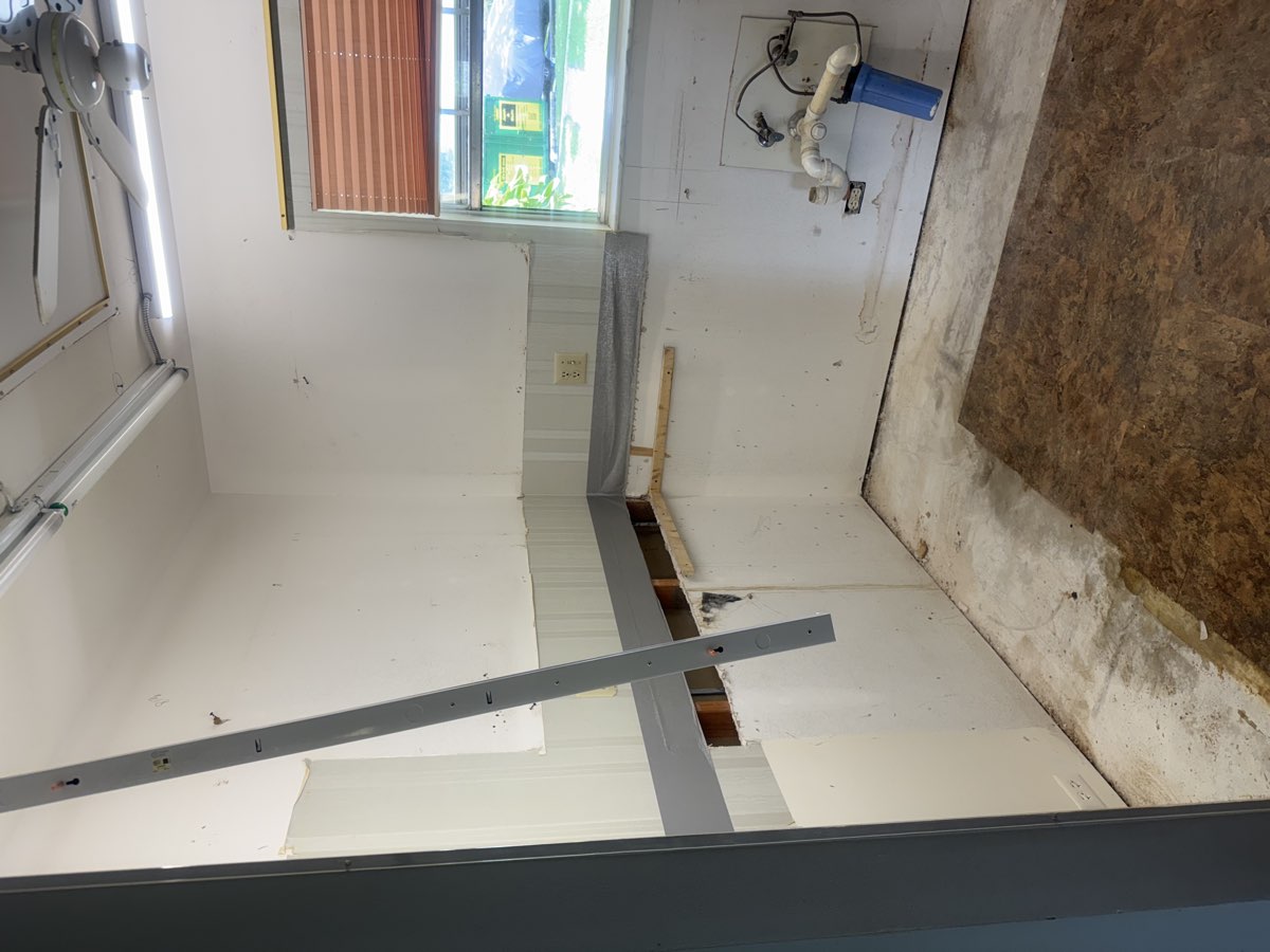 Kitchen demolition completed in Miami Gardens home renovation project